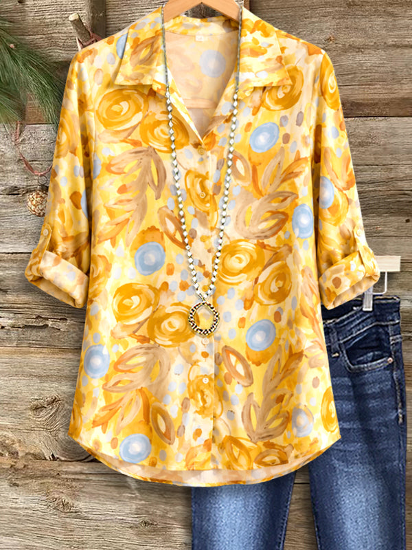 Golden Meadow Button-Up Shirt