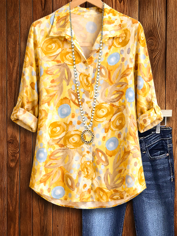 Golden Meadow Button-Up Shirt