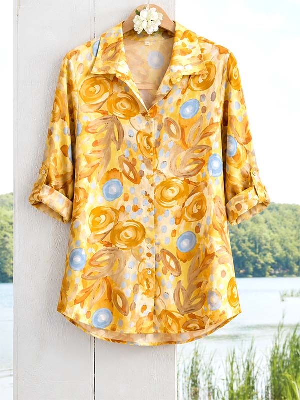 Golden Meadow Button-Up Shirt