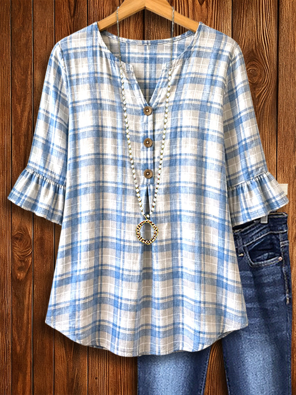 Coastal Breeze Plaid Tunic