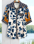 Coastal Mosaic Print Shirt