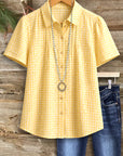 Golden Picnic Gingham Shirt