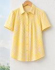 Golden Picnic Gingham Shirt