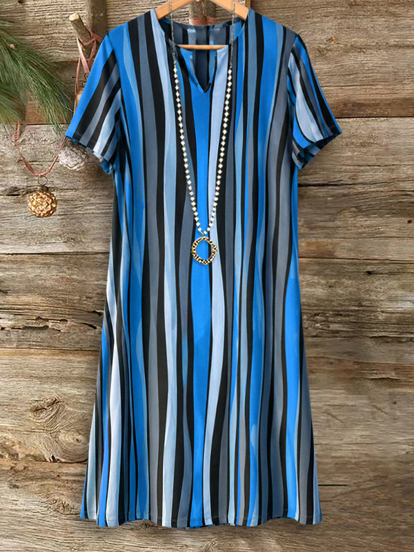 Ocean Stripe T-Shirt Dress