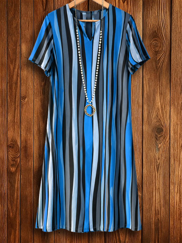 Ocean Stripe T-Shirt Dress