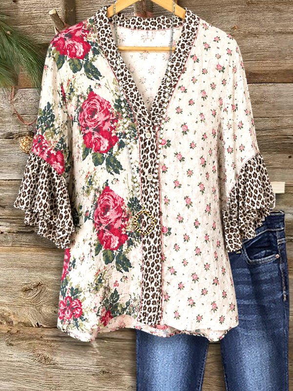 Wild Bloom Patchwork Cardigan
