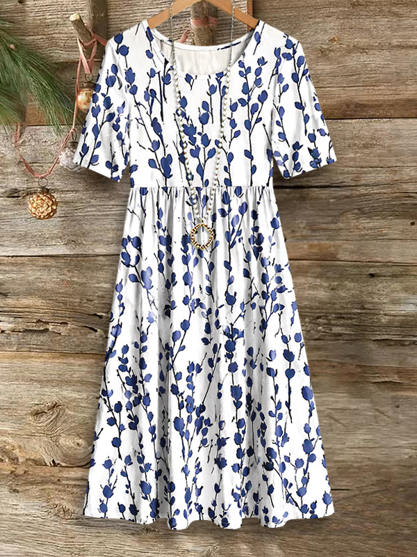Blue Willow Midi Dress