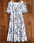 Blue Willow Midi Dress