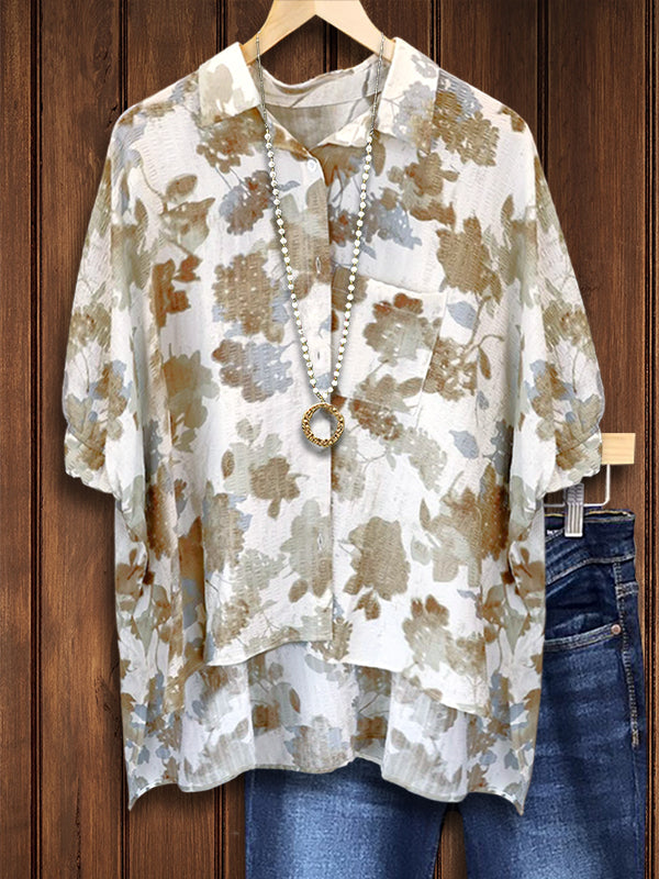 Whispered Bloom Short Sleeve Top