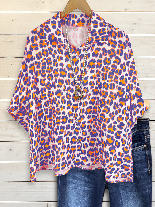 Wild Pop Leopard Print Shirt