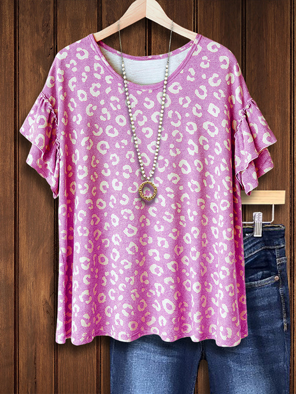 Wild Whisper Ruffled Sleeve Blouse