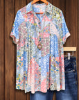Patchwork Garden Casual Blouse
