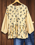 Golden Garden Stripe Blouse