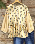 Golden Garden Stripe Blouse