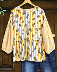 Golden Garden Stripe Blouse