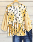 Golden Garden Stripe Blouse