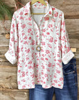 Sunlit Petals Cotton Shirt