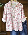 Sunlit Petals Cotton Shirt