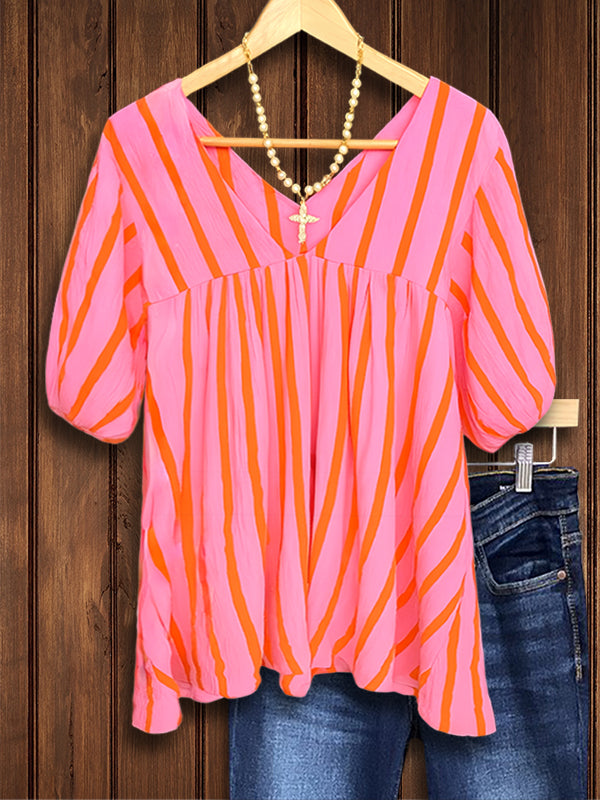Sunset Breeze Stripe Top