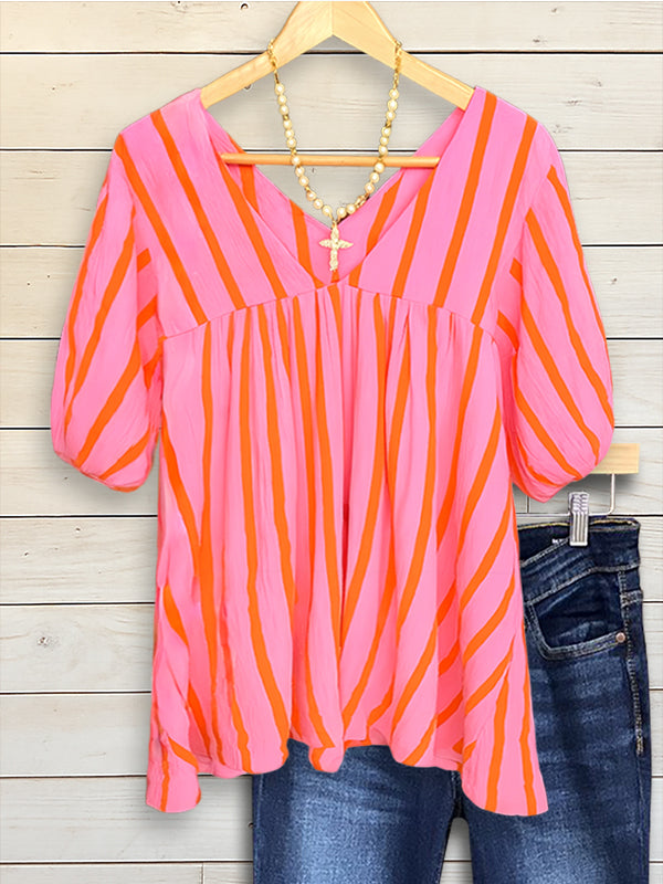 Sunset Breeze Stripe Top