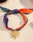 Elegant Floral Scarf Necklace
