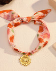 Elegant Floral Scarf Necklace