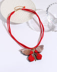 Art Butterfly Pendant Necklace