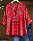 Classic Red Plaid Shirt