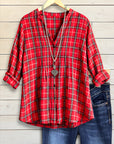 Classic Red Plaid Shirt