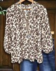 Classic Leopard Print Blouse