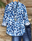Ocean Dots Button-Up Shirt