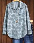 Ethnic Floral Casual Blouse