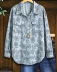Ethnic Floral Casual Blouse