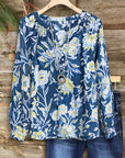 Artistic Floral Casual Blouse