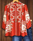 Bohemian Print Casual Shirt