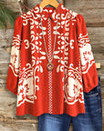 Bohemian Print Casual Shirt