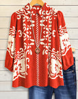 Bohemian Print Casual Shirt