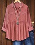 Rosewood Corduroy Button Shirt