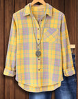 Sunshine Plaid Casual Shirt