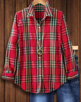 Holly Red Plaid Holiday Shirt
