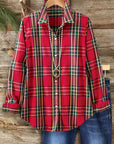 Holly Red Plaid Holiday Shirt