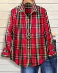Holly Red Plaid Holiday Shirt