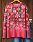 Cozy Plaid Snowflake Top