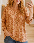 Blush Safari Crew Neck Top