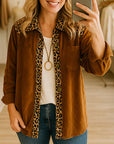 Golden Safari Lapel Blouse