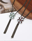 Ethereal Bloom Tassel Necklace