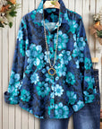 Colorful Floral Print Blouse