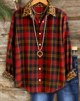 Wild Flair Plaid Button Shirt