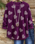 Heart Cozy Long Sleeve Top