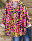 Wild Pop Leopard Print Blouse